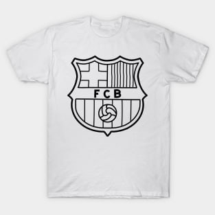 FC Barcelona Premium Logo Sketch T-Shirt